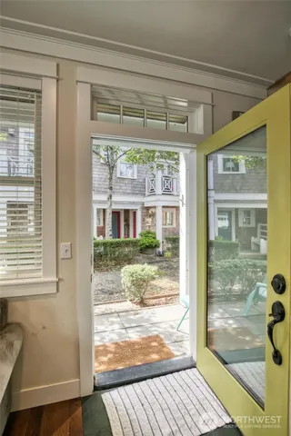 a view of front door