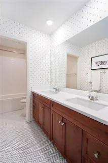 a view of a room with rack on the wall