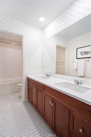 a view of a room with rack on the wall