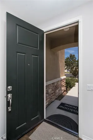 a view of a entryway door of the house