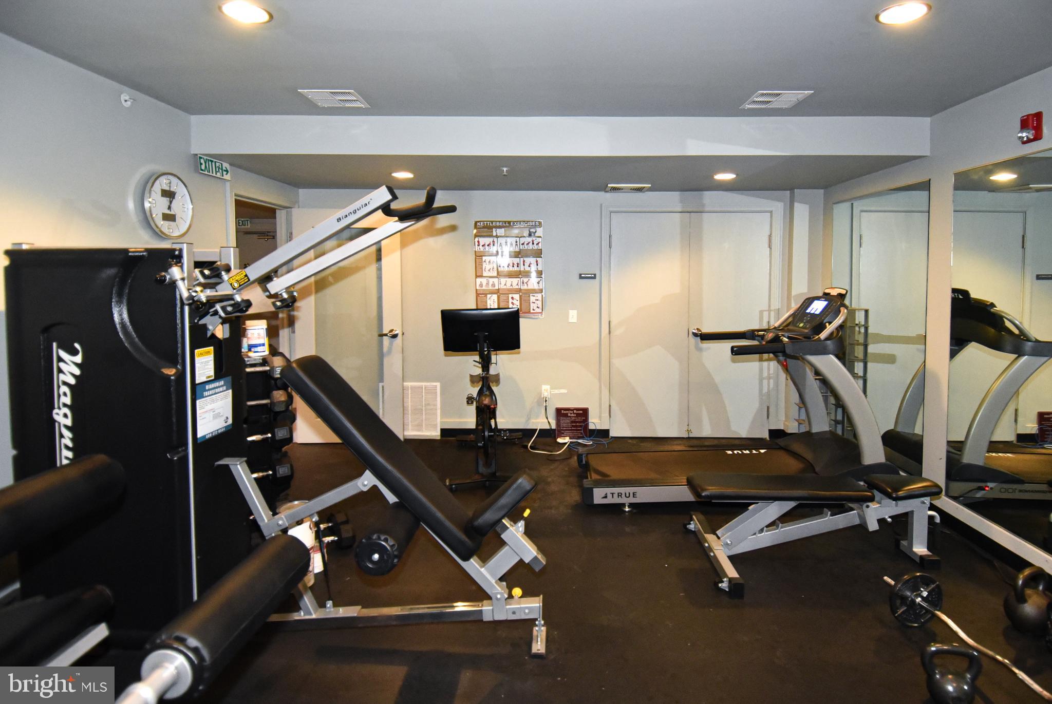 2100 11th Street Northwest, Unit G02 Washington, DC 20001 - Photo 33 of 36 a view of a room with gym equipment