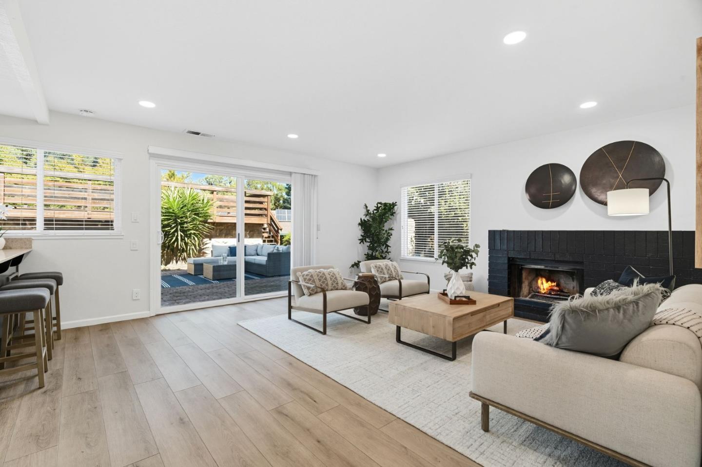 24392 Machado Court Hayward, CA 94541 - Photo 17 of 48 a living room with furniture and a fireplace