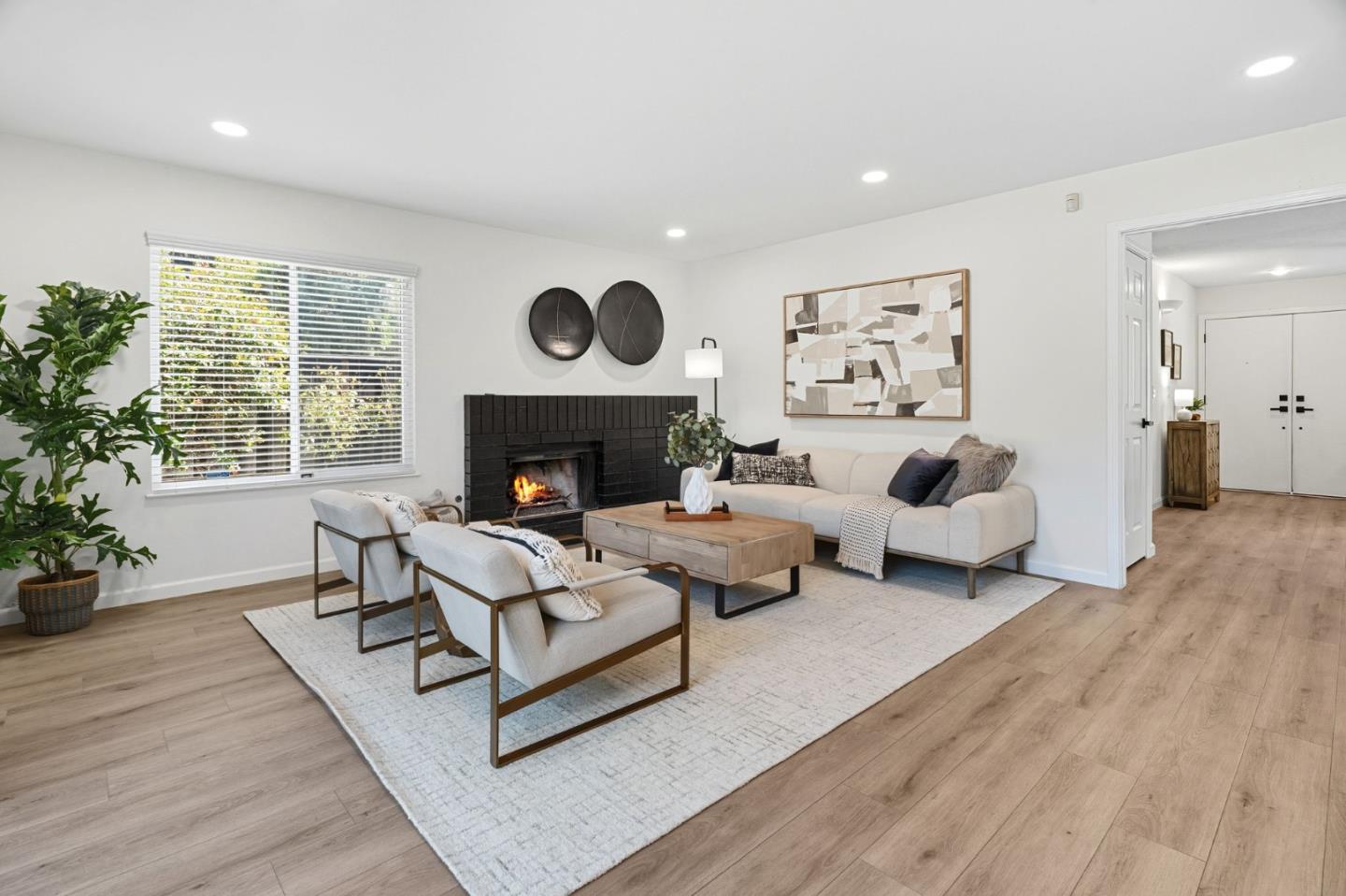 24392 Machado Court Hayward, CA 94541 - Photo 18 of 48 a living room with furniture fireplace and window