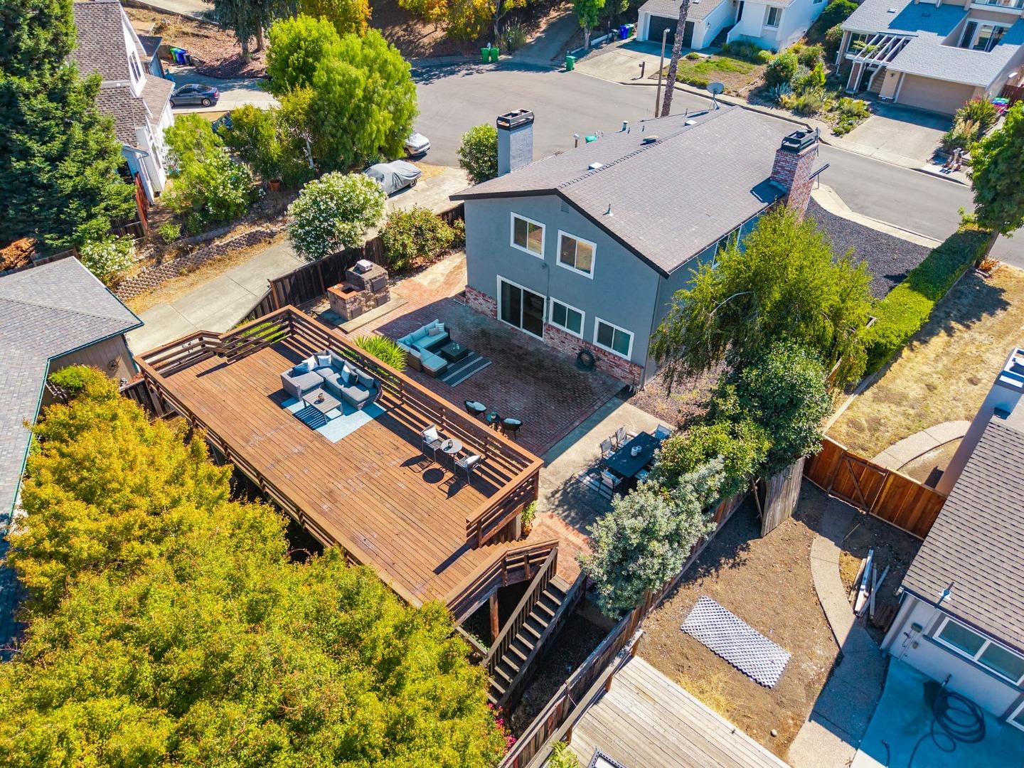 24392 Machado Court Hayward, CA 94541 - Photo 40 of 48 an aerial view of residential house with pool