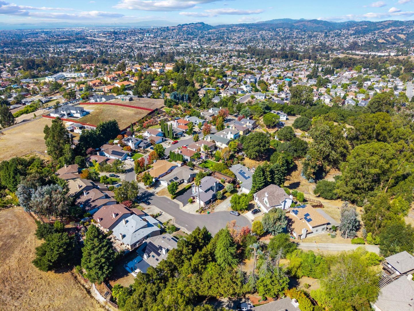24392 Machado Court Hayward, CA 94541 - Photo 45 of 48 an aerial view of residential houses with outdoor space