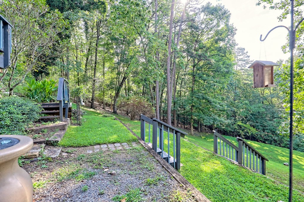 773 Rolling Oaks Road Murphy, NC 28906 - Photo 56 of 72 a view of a backyard with garden