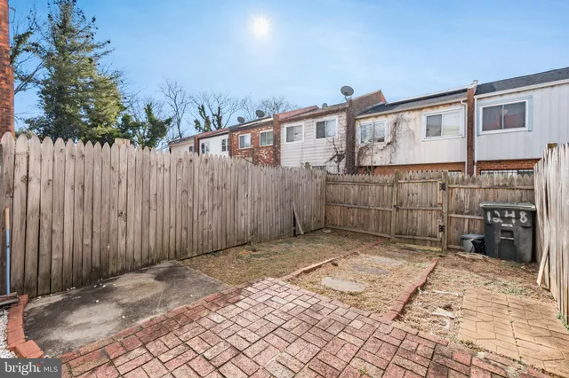 a backyard of a house