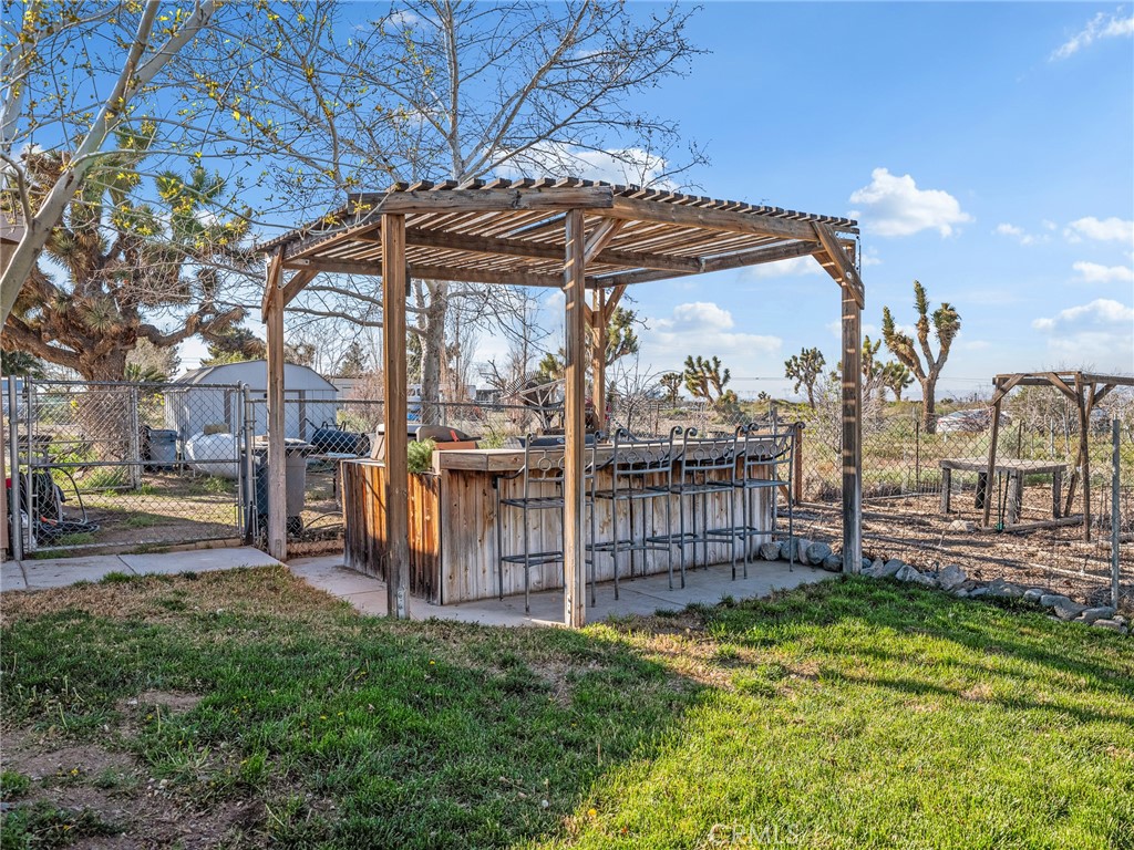 2826 Marco Road Phelan, CA 92371 - Photo 32 of 33 a view of a backyard with wooden fence