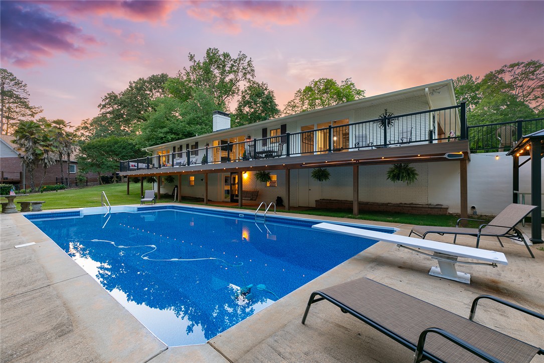 107 Shady Lane Anderson, SC 29625 - Photo 48 of 48 Twilight at the pool