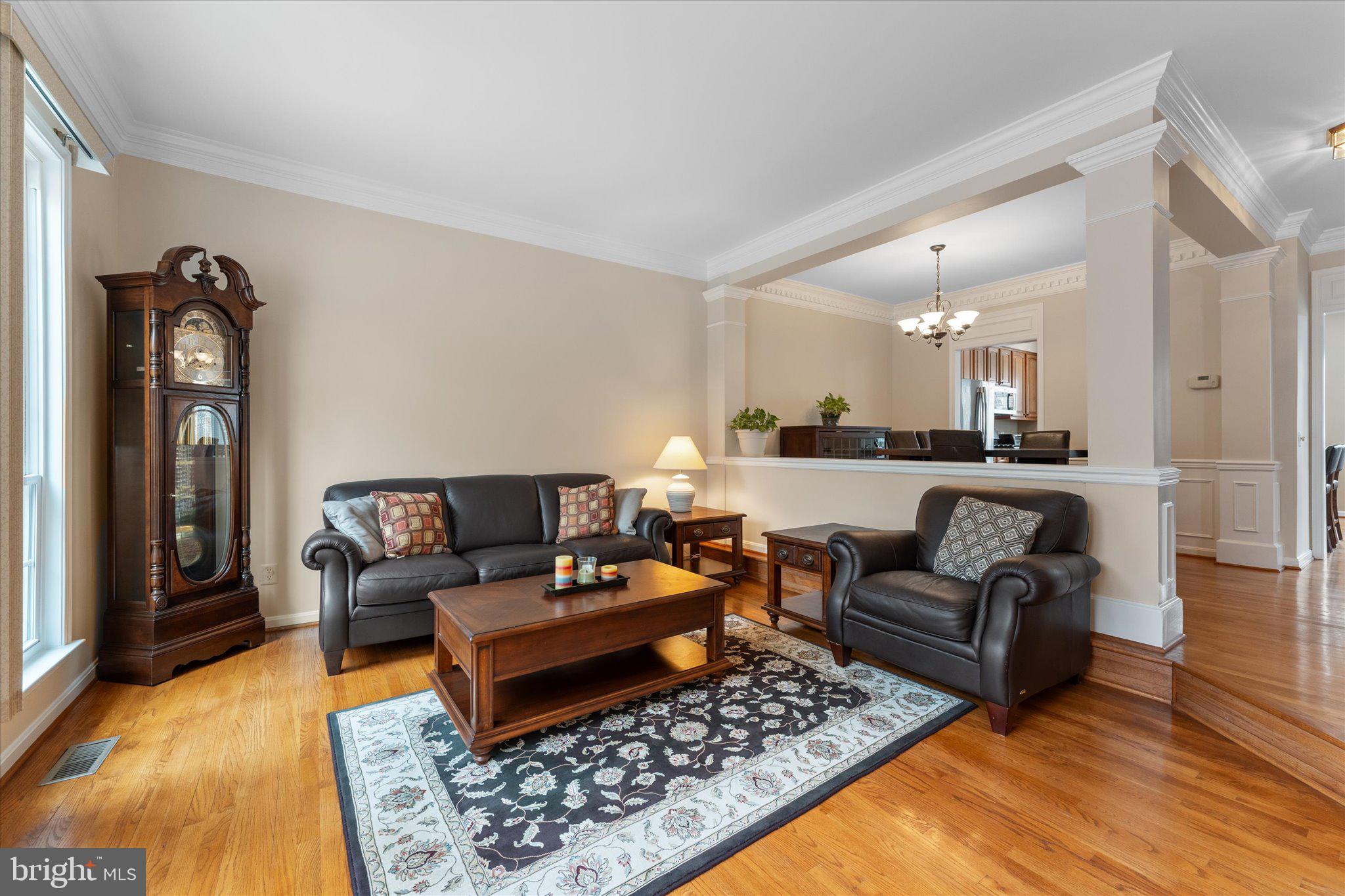 20900 Trinity Square Sterling, VA 20165 - Photo 27 of 46 a living room with furniture rug and kitchen view