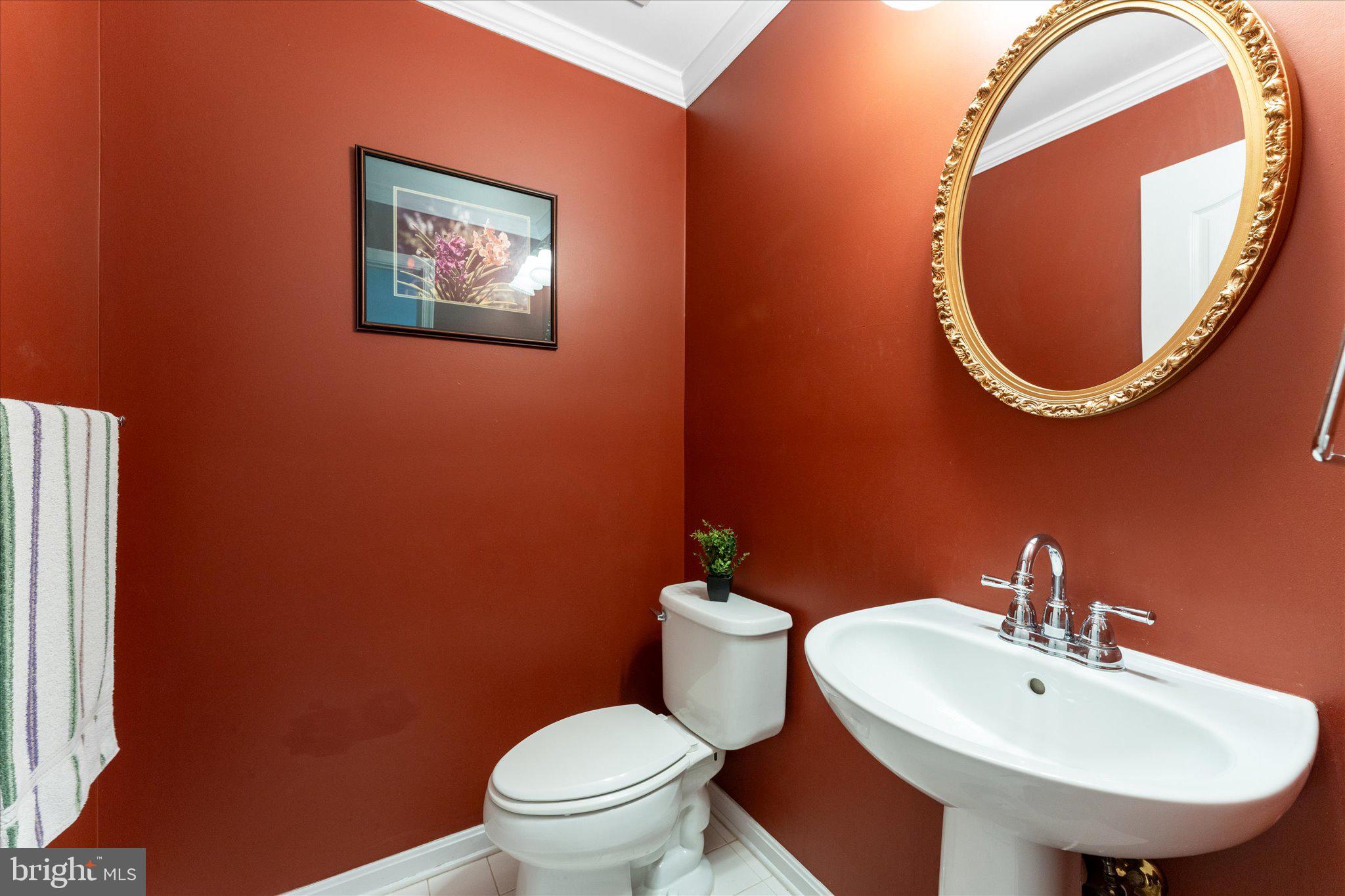 20900 Trinity Square Sterling, VA 20165 - Photo 33 of 46 a bathroom with a toilet a sink and a mirror