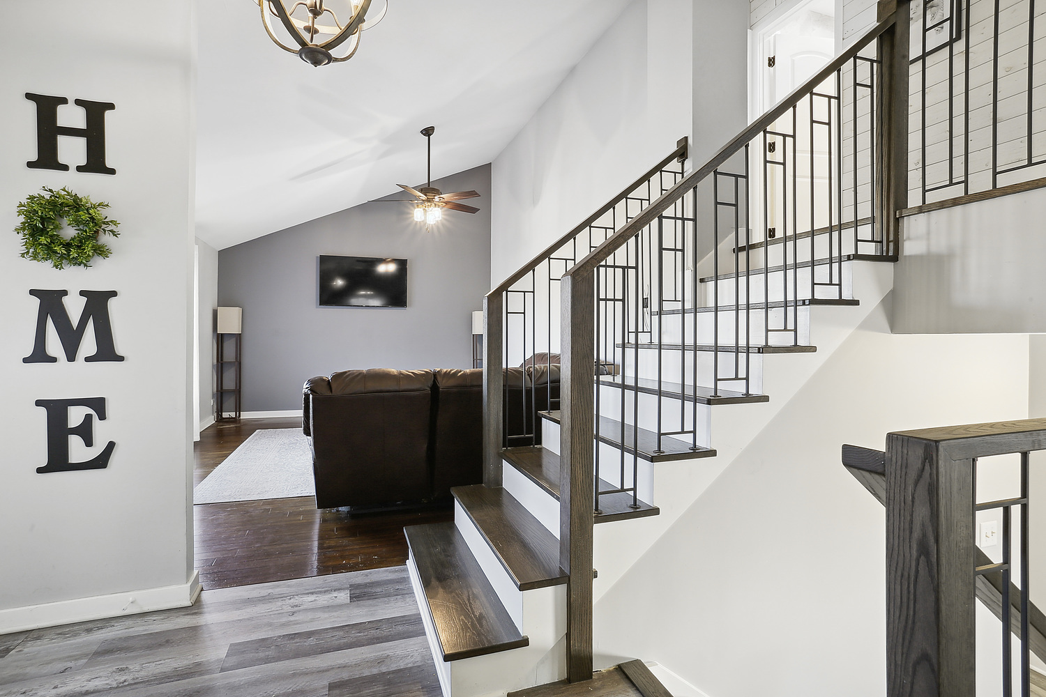 647 Rockhurst Road Bolingbrook, IL 60440 - Photo 2 of 14 a view of entryway and hall with wooden floor