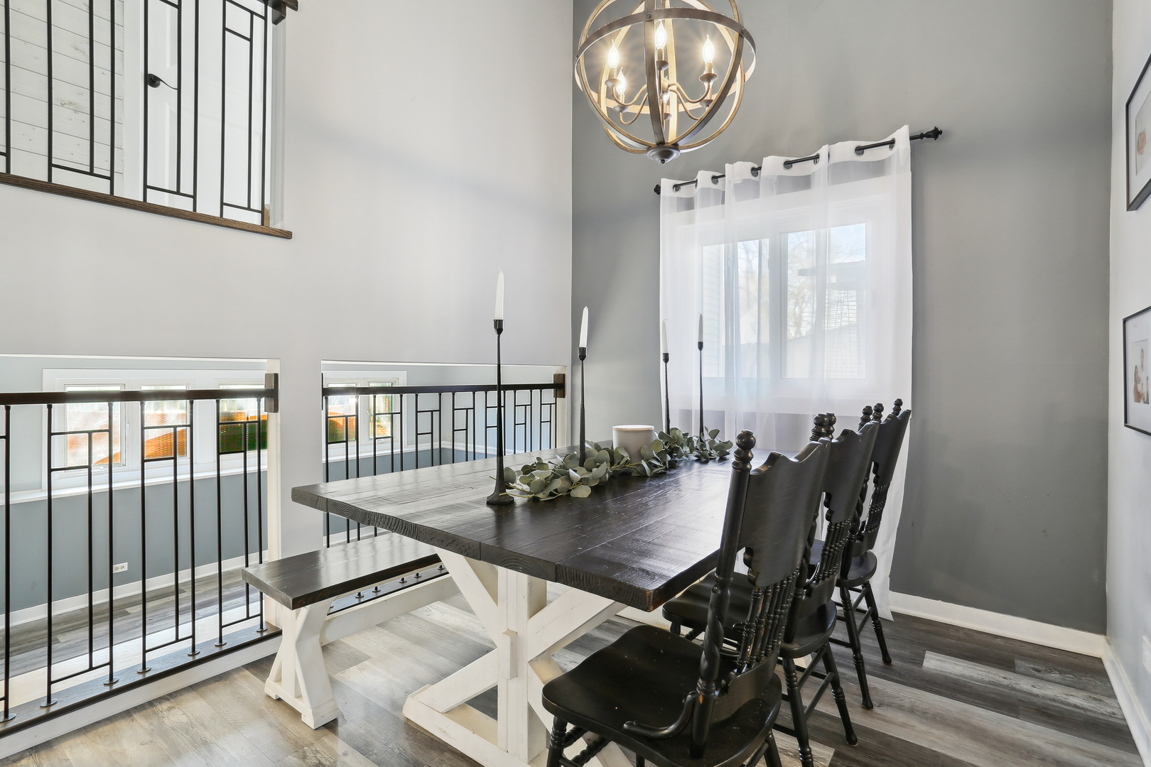 647 Rockhurst Road Bolingbrook, IL 60440 - Photo 4 of 14 a view of a dining room with furniture and wooden floor