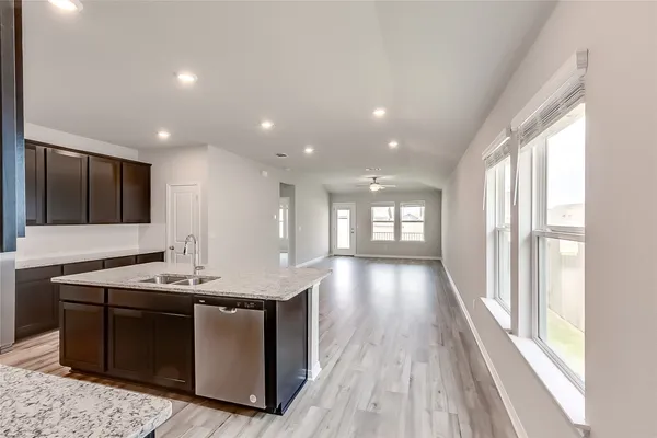 a view of kitchen island
