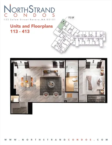 a picture of a room with wall painting