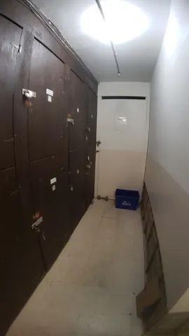 a view of a room with a mirror