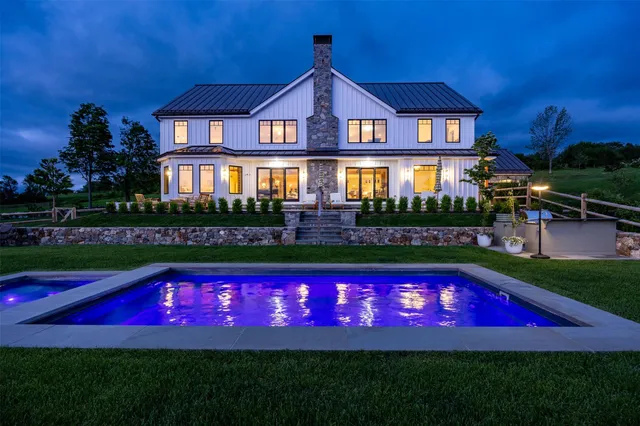 a view of a big yard next to a yard