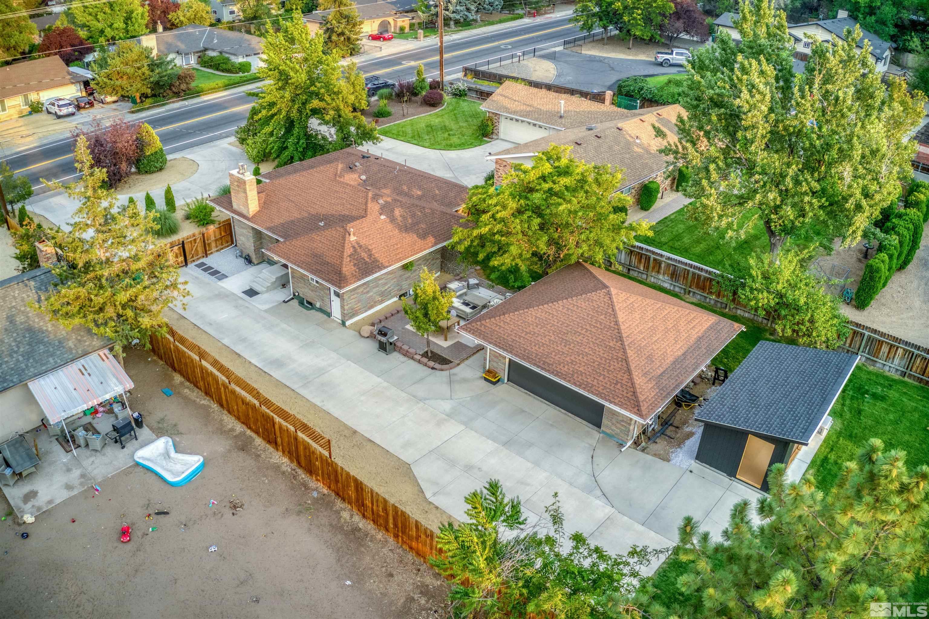 1795 Hunter Lake Drive Reno, NV 89509 - Photo 22 of 32 an aerial view of a house with a yard