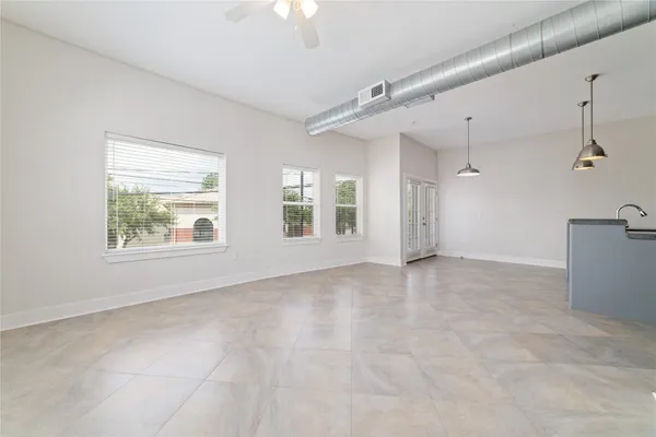 a view of a balcony with a street