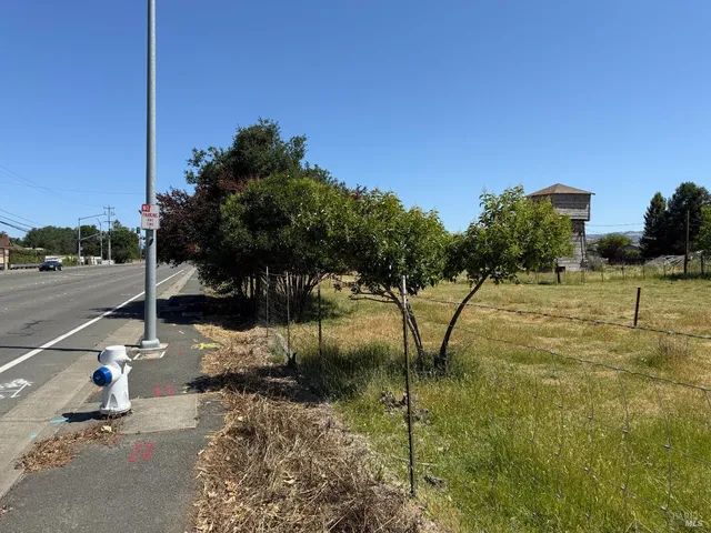 a view of a city with ocean