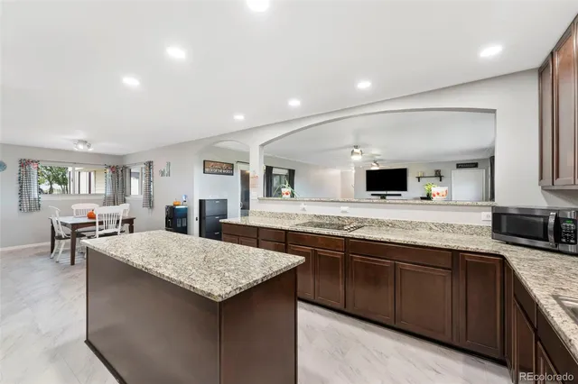 an aerial view of residential house with outdoor space