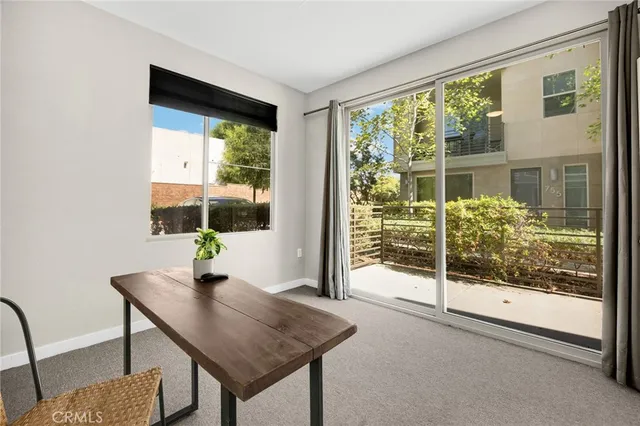 a house view with a outdoor space