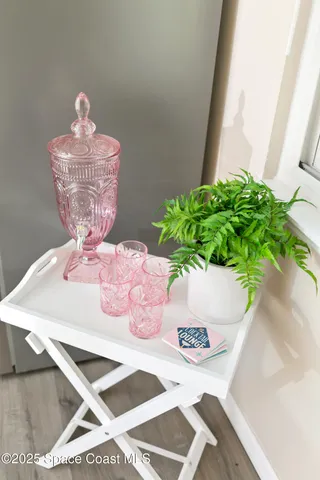 a cabinet with storage and utility