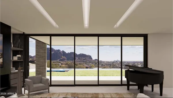 a view of a house with a swimming pool