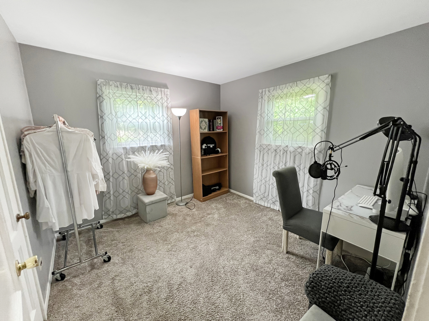 1926 Chippewa Road Waukegan, IL 60087 - Photo 5 of 13 a view of a workspace with furniture and a window