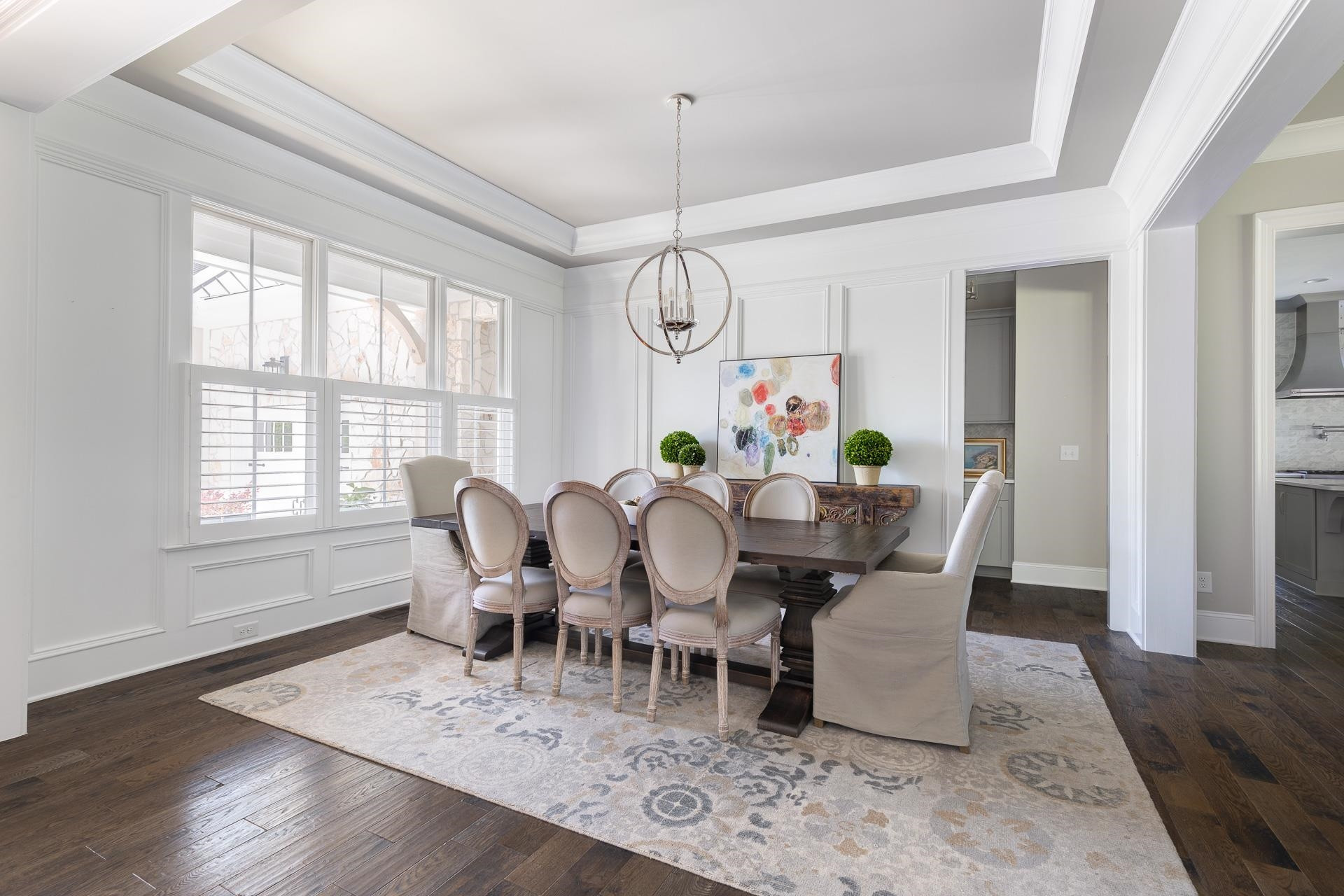 116 Turner Ridge Circle Durham, NC 27713 - Photo 11 of 63 a view of a dining room with furniture window and wooden floor