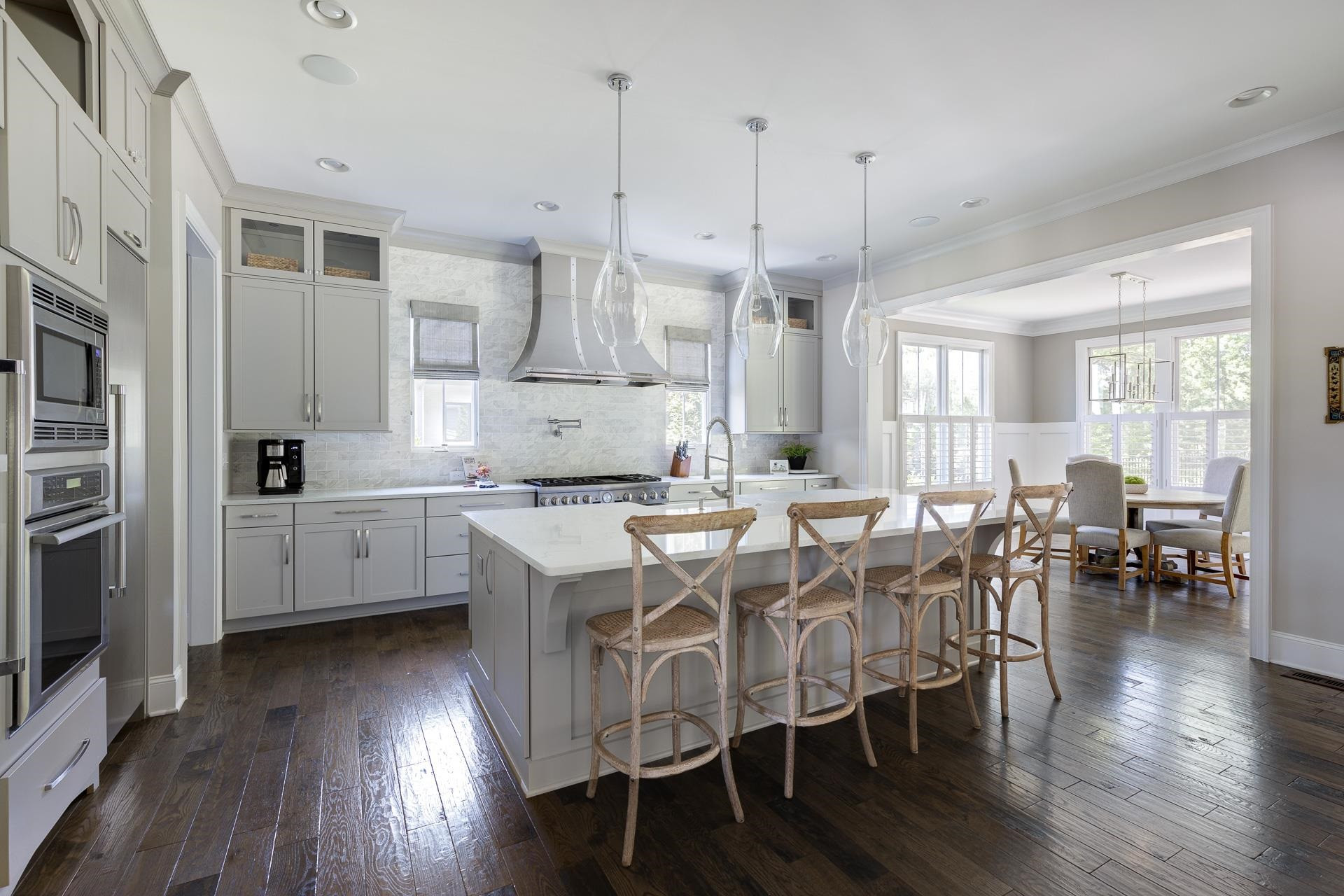 116 Turner Ridge Circle Durham, NC 27713 - Photo 14 of 63 a view of kitchen with cabinets and wooden floor