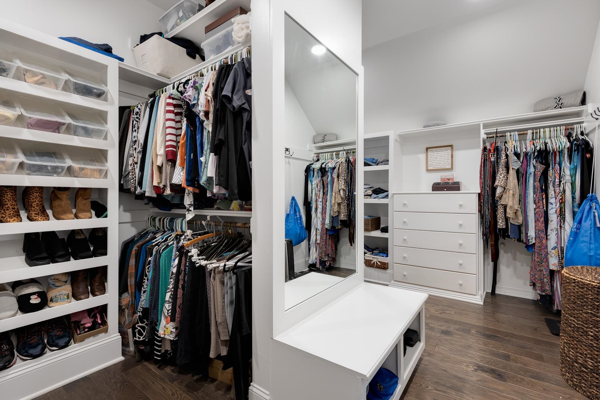 116 Turner Ridge Circle Durham, NC 27713 - Photo 38 of 63 a view of walk in closet with clothes and shoes
