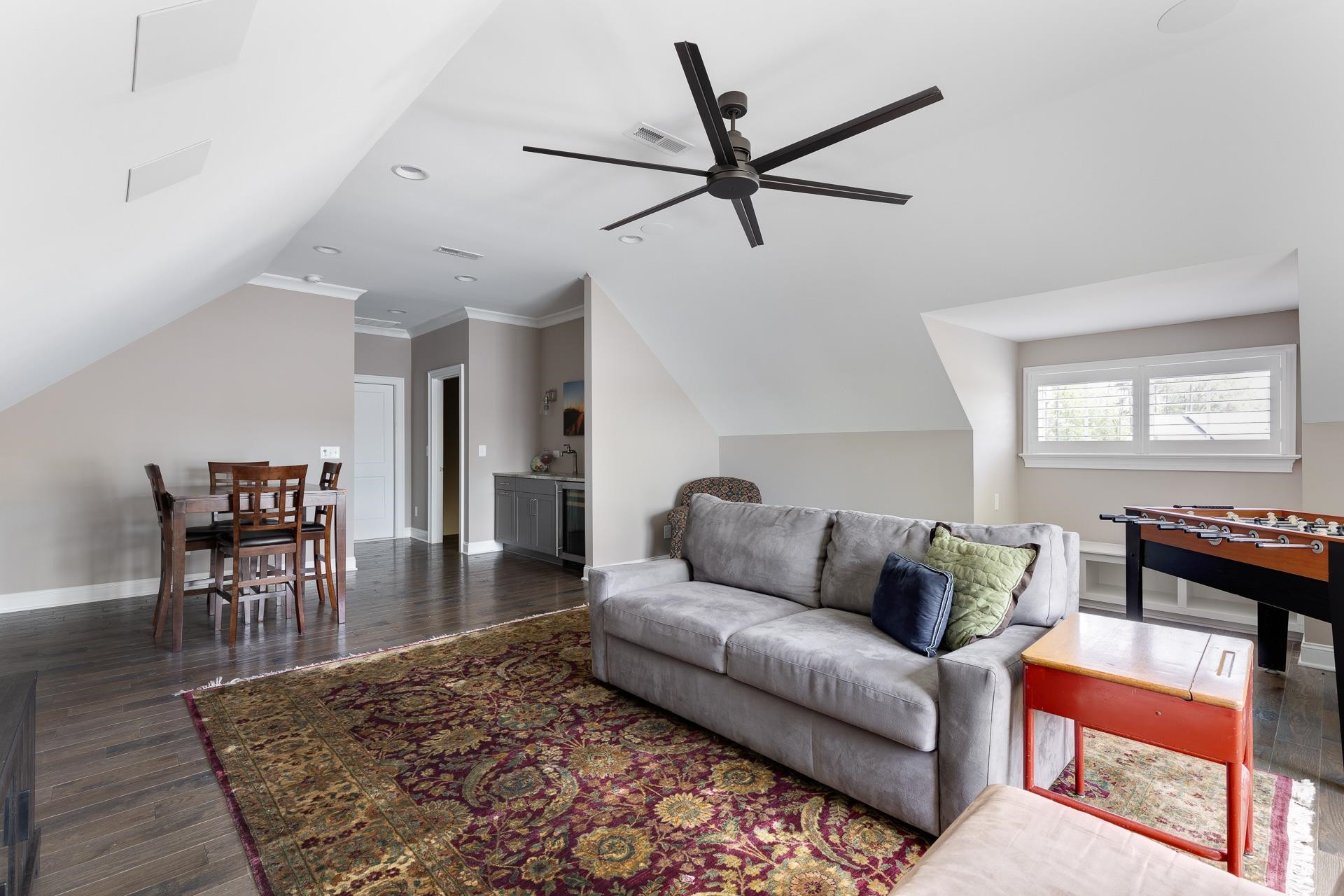 116 Turner Ridge Circle Durham, NC 27713 - Photo 50 of 63 a living room with furniture and a wooden floor