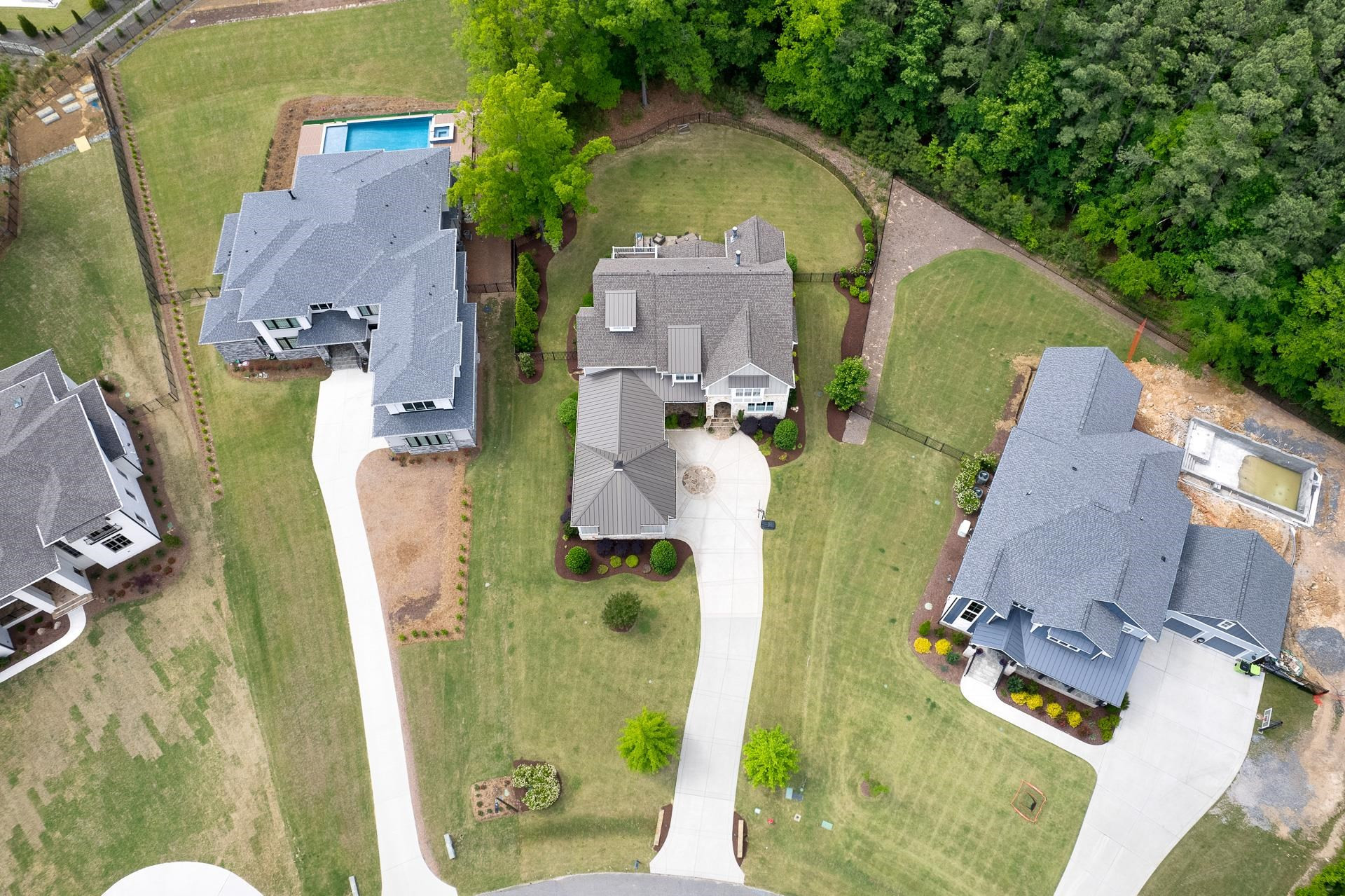 116 Turner Ridge Circle Durham, NC 27713 - Photo 63 of 63 an aerial view of residential houses with outdoor space