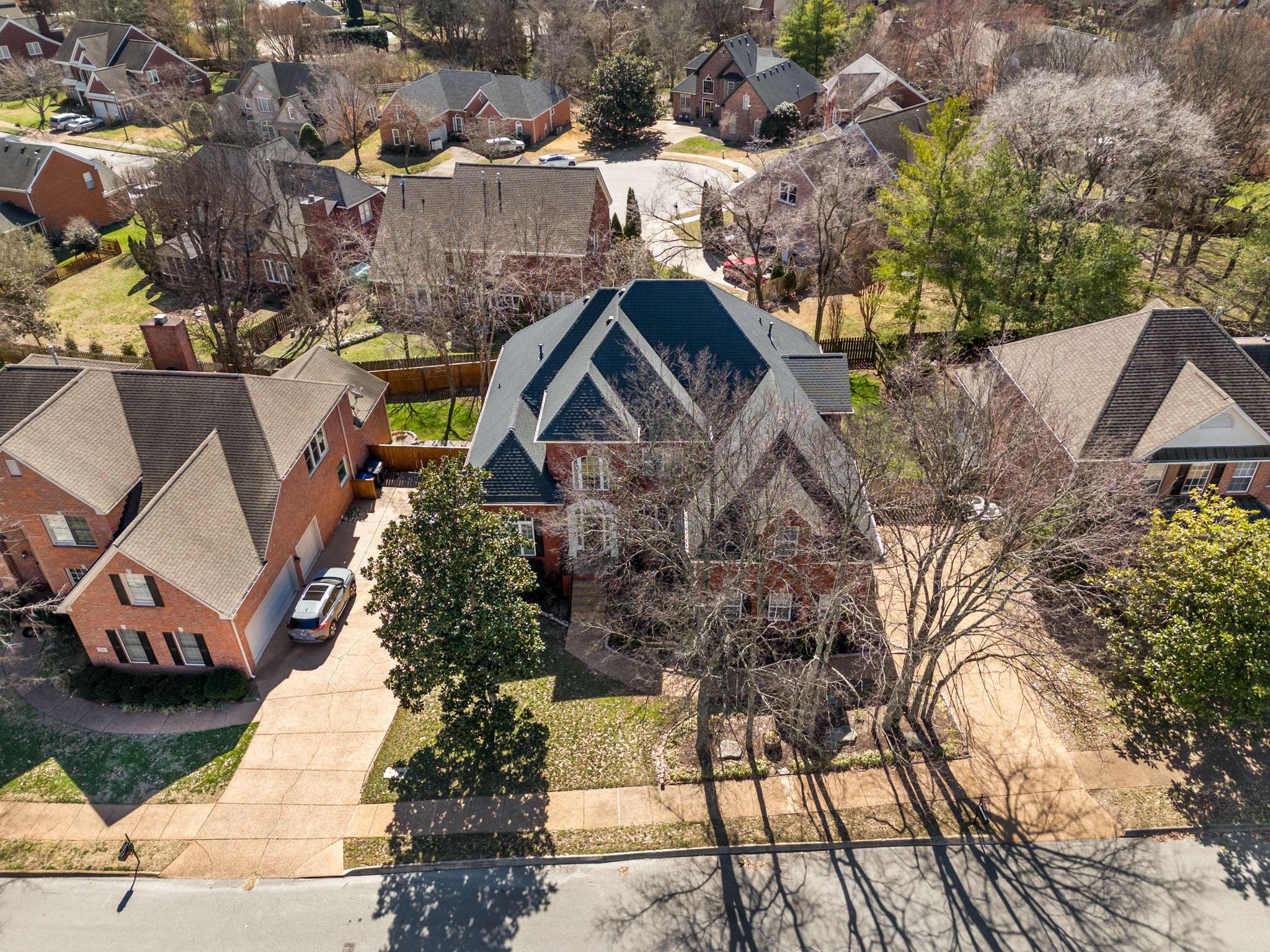 545 Brixham Park Drive Franklin, TN 37069 - Photo 35 of 39 an aerial view of a house with a yard
