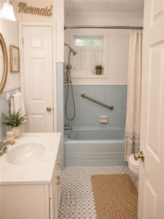 392 Nickelsville Road Northeast Resaca, GA 30735 - Photo 7 of 14 a bathroom with a sink a mirror and a shower