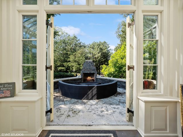 a view of a living room and a window