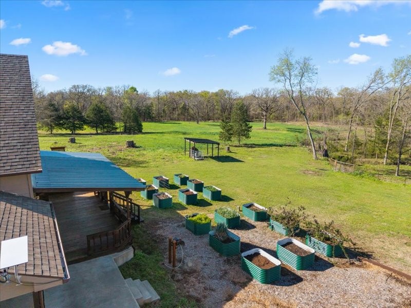 3115 Rains County Road 2610 Alba, TX 75410 - Photo 45 of 50 an aerial view of a house with garden space and ocean view