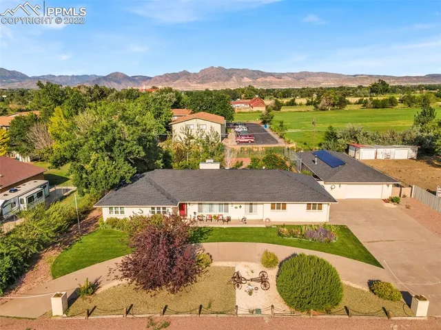 a view of a city with an ocean view