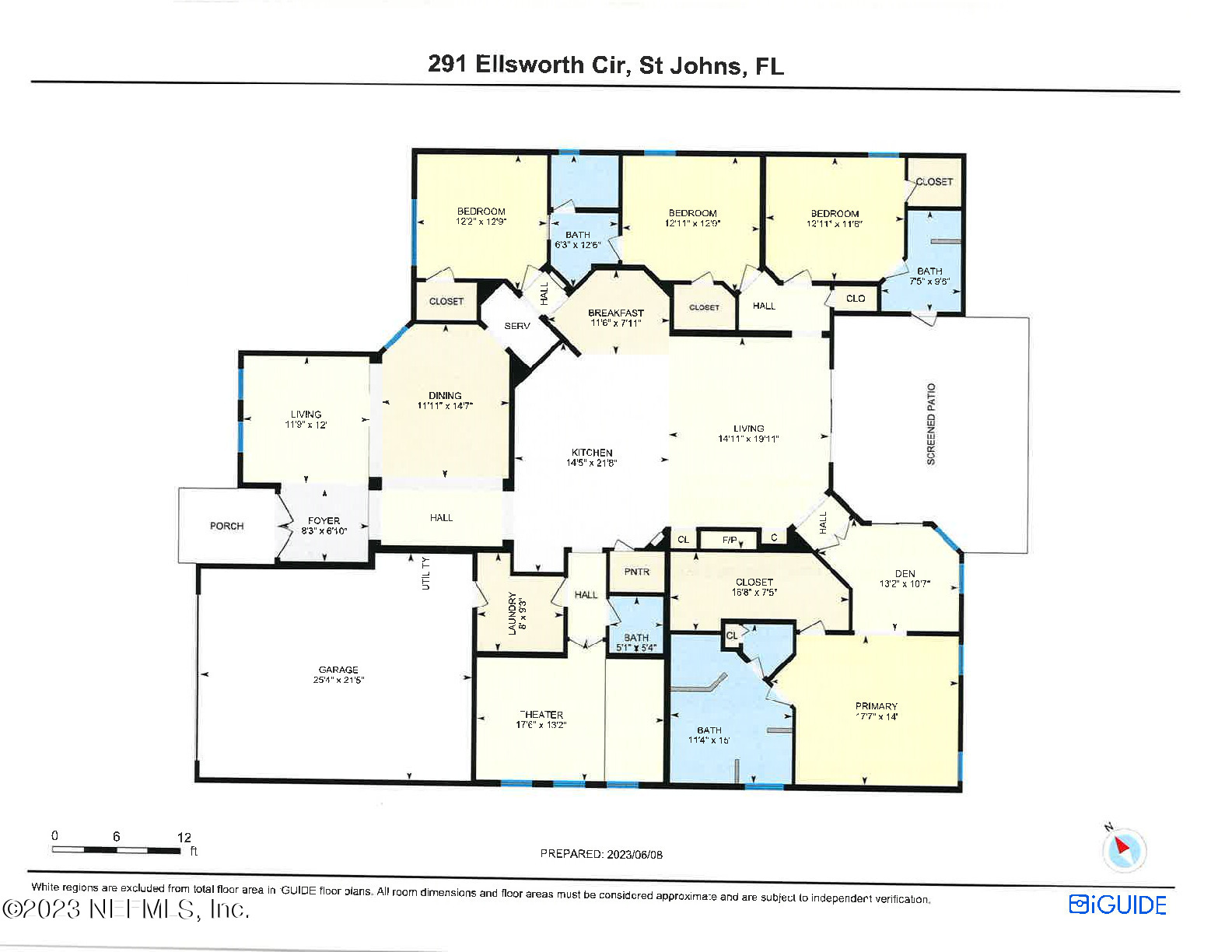 291 Ellsworth Circle St. Johns, FL 32259 - Photo 72 of 72 Floor Plan1