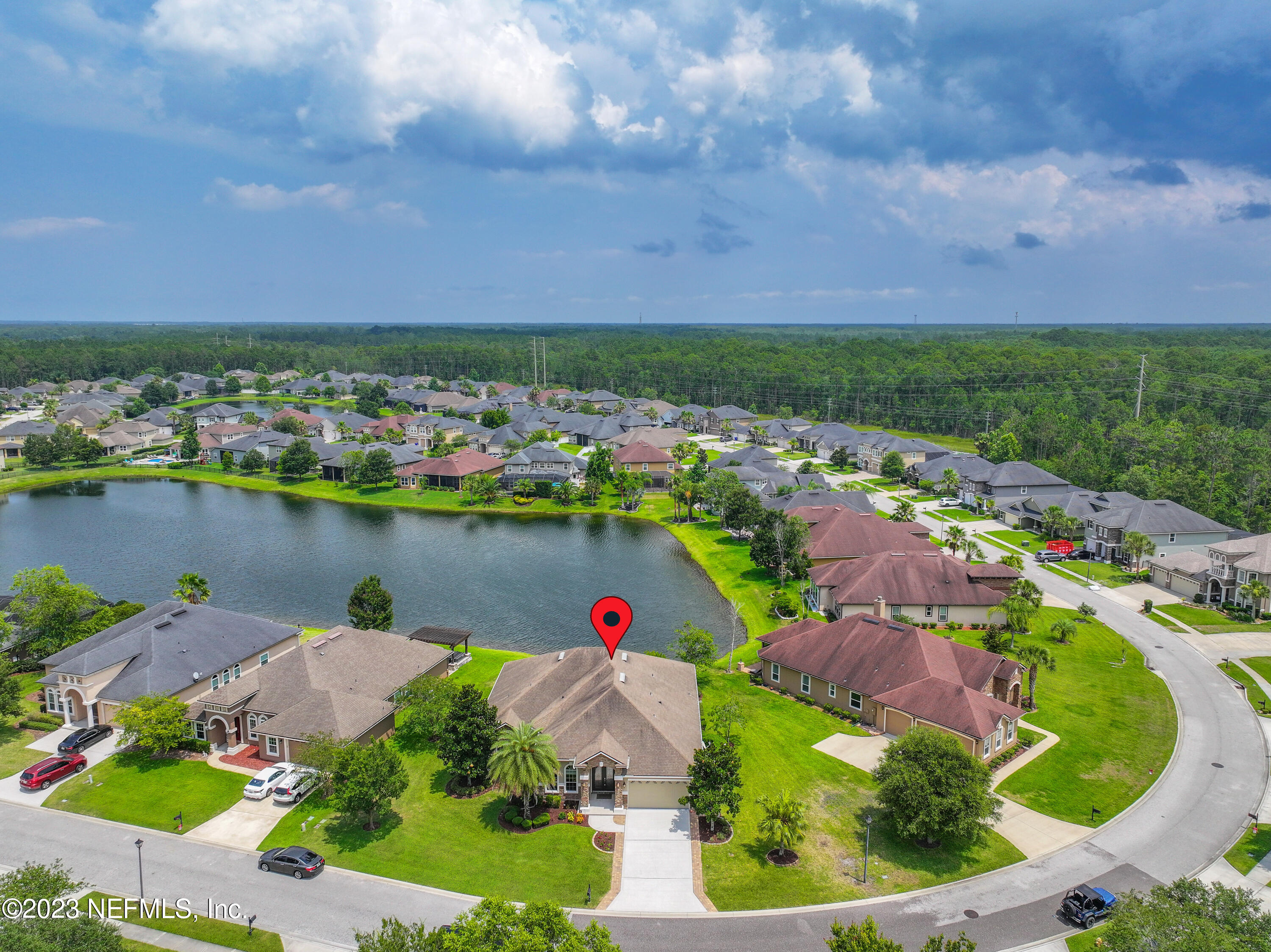 291 Ellsworth Circle St. Johns, FL 32259 - Photo 67 of 72 a view of a lake with a city