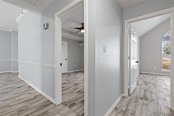 wooden floor in a gallery