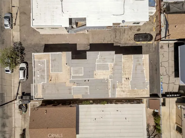 an aerial view of a city