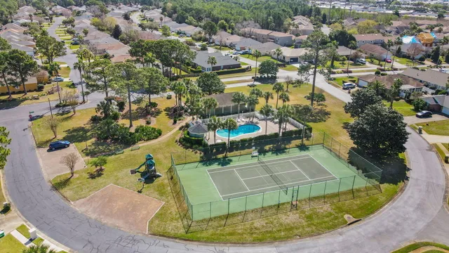 a view of a tennis court
