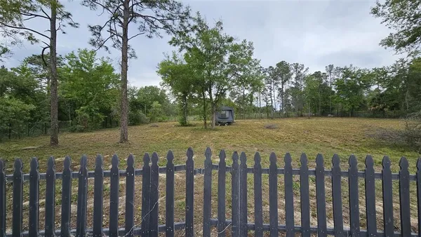 a view of wooden fence