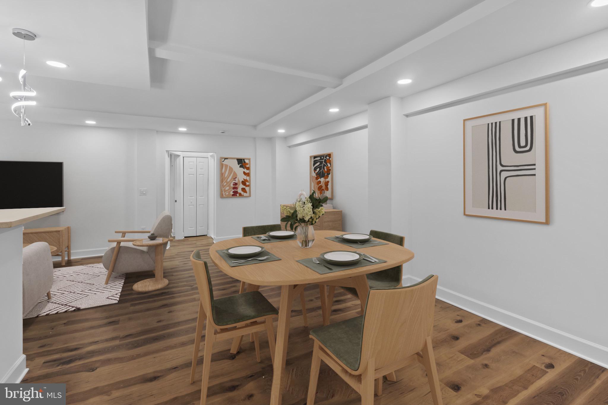 2500 Q Street Northwest, Unit 106 Washington, DC 20007 - Photo 5 of 21 a view of a dining room with furniture