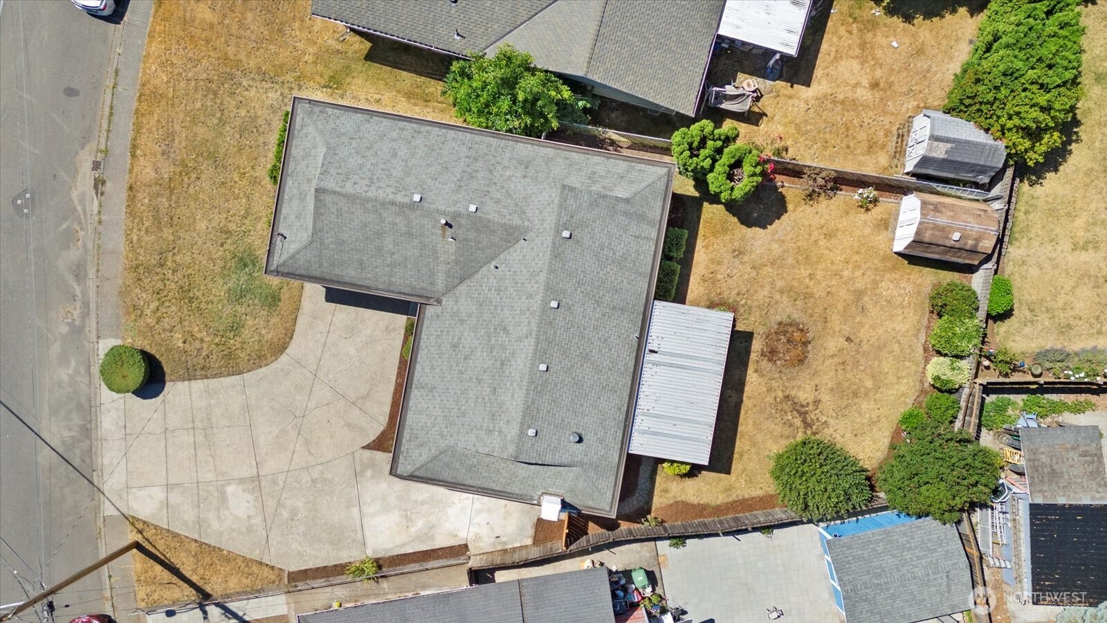 16531 120th Avenue Southeast Renton, WA 98058 - Photo 23 of 26 an aerial view of a house with a yard
