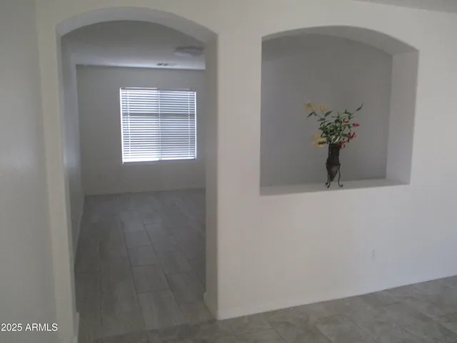 a view of hallway with window