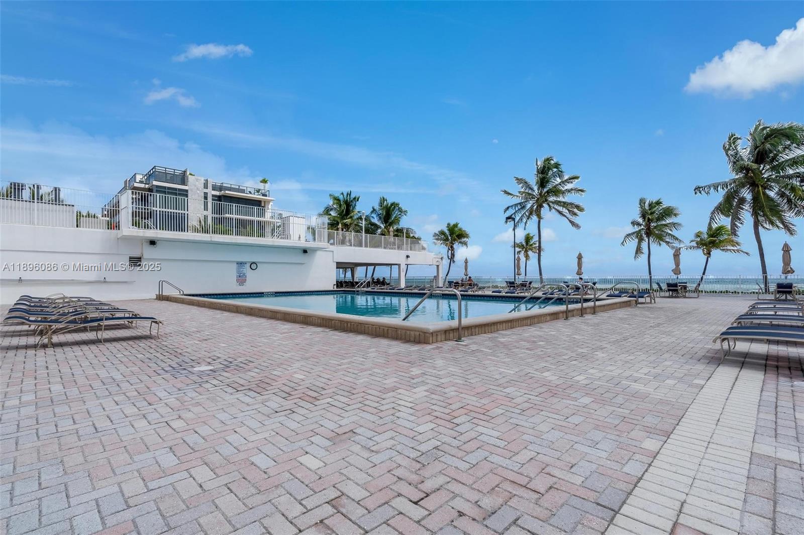 2101 South Ocean Drive, Unit 905 Hollywood, FL 33019 - Photo 30 of 38 a view of a terrace with seating space