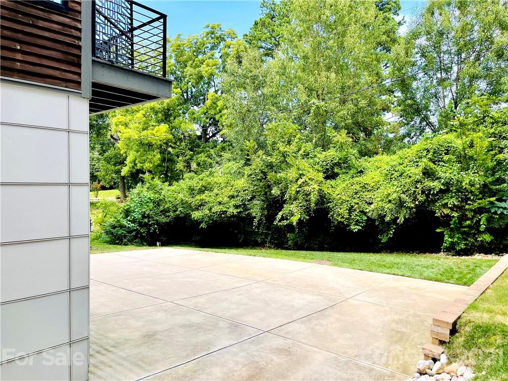 936 Westbrook Drive, Unit A Charlotte, NC 28202 - Photo 11 of 32 a view of backyard with plants and large trees